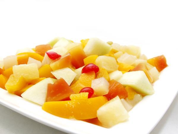 fruit, gemengd vers en blikf&nbsp;verp. p 400 gram