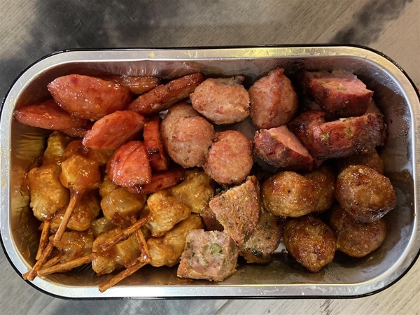 Borrelbakje snacks huisgemaakt